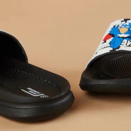fame forever by lifestyle Boys Typographic Print Slides with Applique image 5