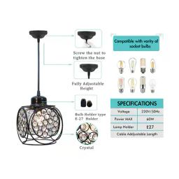 homesake Ring Cube Half Globe Hanging Light  image 5