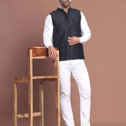 jompers Men Regular Fit Nehru Jacket image 5