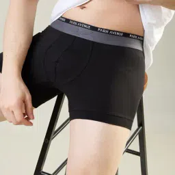 park avenue Men Typographic Print Trunks with Elasticated Waist image 5