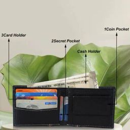 cimoni Men Bi-Fold Wallet with Stitched Edge image 5