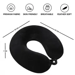 billebon Memory Foam Travel Neck Pillow with Button Closure image 5
