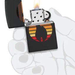 Zippo Colorblock Zippo Design Black Matte Windproof Lighter image 5