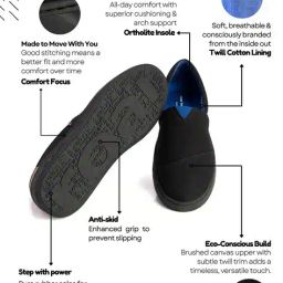 roar for good Men Slip-On Sneakers with Canvas Upper image 5