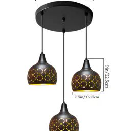 homesake Metal Cluster Lamp with Chandelier image 5