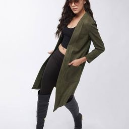 pannkh Open-Front Shrug with Patch Pockets image 5