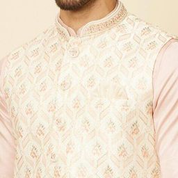 manyavar Men Regular Fit Nehru Jacket image 5