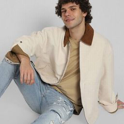 american eagle Men Regular Fit Jacket with Zip-Front image 5