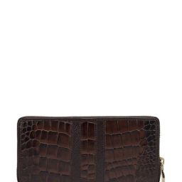 da milano Men Reptilian Pattern Wallet with Belt image 5