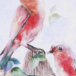 home centre Set of 2 Canvas The Cheeing Birds Picture Frame image 5