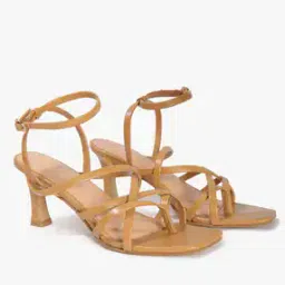 Multi-Strap Chunky Heeled Sandals-image-85