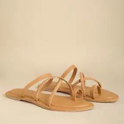 Toe-Ring Sandals with Braided Straps-image-68