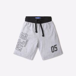 kb team spirit Numeric Print Shorts with Contrast Elasticated Drawstring Waist image 1