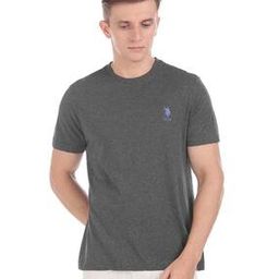 Regular Fit Crew Neck Embroidered Logo I633 Lounge T-Shirt-35