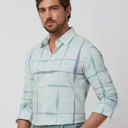 mufti Men Checked Slim Fit Shirt-picture-24