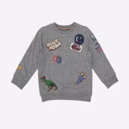 Printed Crew-Neck Sweatshirt-image-97