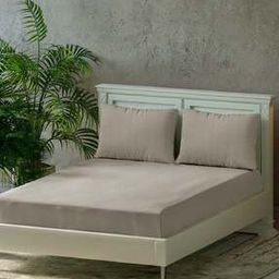 300 TC Cotton King-Size Fitted Bedsheet with Pillow Covers-image-45