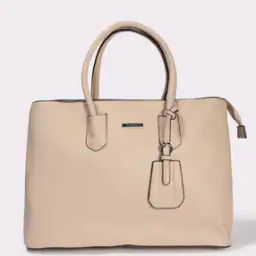 Women Satchel Bag with Metal Logo-image-36