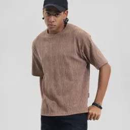 Men Self-Design Round Neck T-shirt -image-76