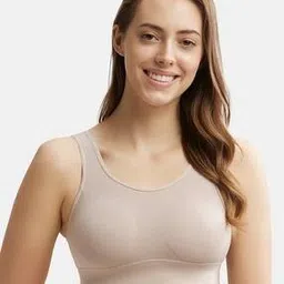 JW12 Wirefree Padded Tencel Lyocell Elastane Full Coverage Lounge Bra with Removable Pads-picture-16