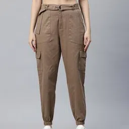 popnetic Women Relaxed Fit Cargo Pants-picture-35