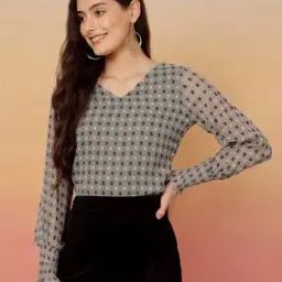 Women Polka-Dot Regular Fit Top -8