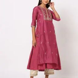 Embroidered A-Line Dress-picture-6
