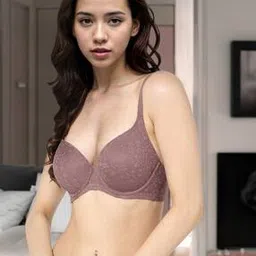 Lace Padded Wired Bra-image-43