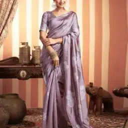 Women Embroidered Saree with Contrast Border-image-53