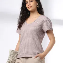 fig Women Patterned Slim Fit Top-picture-25
