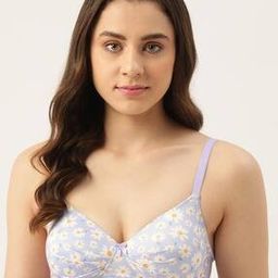 Women Floral Print Non-Wired Bra-picture-46