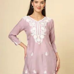 Embroidered V-Neck Tunic-picture-39