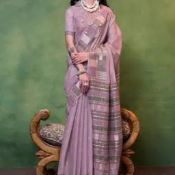 Printed Saree with Tassels-9
