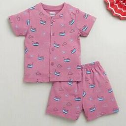 Graphic Cotton Short Sets-32