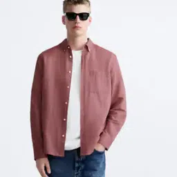 Men Tailored Fit Shirt with Patch Pocket-picture-14