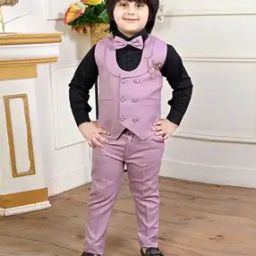 Boys Suit Set with Slit Pockets -picture-12