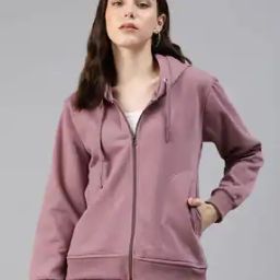 Women Regular Fit Hoodie-image-3