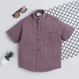 Boys Striped Regular Fit Cotton Shirt-image-38