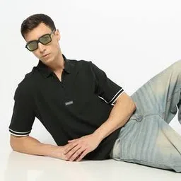 Men Urban Explorer Loose Fit Cotton Polo T-Shirt-27