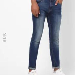 Men Mid-Wash Slim Fit Jeans-image-32