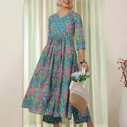 gulmohar jaipur Women Floral Print 2-Piece Co-Ord Set-picture-41