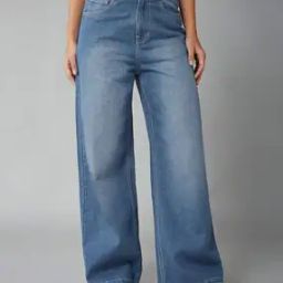 Women Flared Jeans with Insert Pockets-image-11