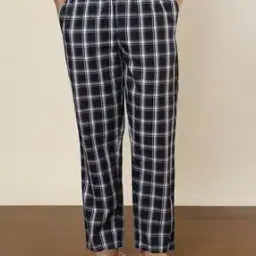 sleepz by raymond Men Checked Pyjamas with Elasticated Waist-picture-19