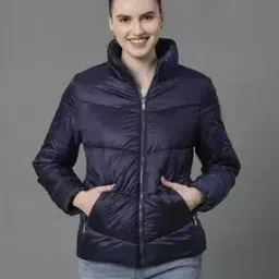 mode by red tape Women Regular Fit Zip-Front Bomber Jacket-picture-11