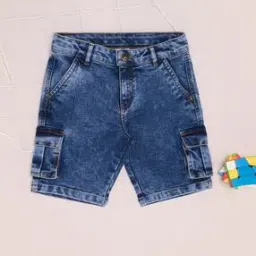 pantaloons junior Boys Regular Fit Flat-Front Cargo Shorts-picture-8