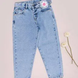 pantaloons junior Girls Straight Cotton Jeans with Pouch-picture-27