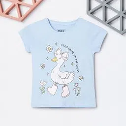 max Girls Cotton Printed T-Shirt-picture-49