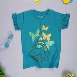 yalzz Girls Graphic Round- Neck T-Shirt-picture-26