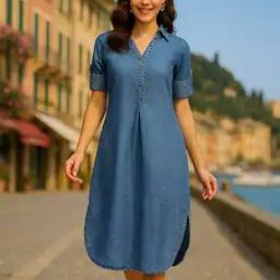 buda jeans co Women A-line Midi Length Dress-picture-19
