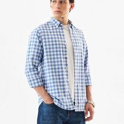 snitch Men Checked Slim Fit Cotton Shirt-picture-32